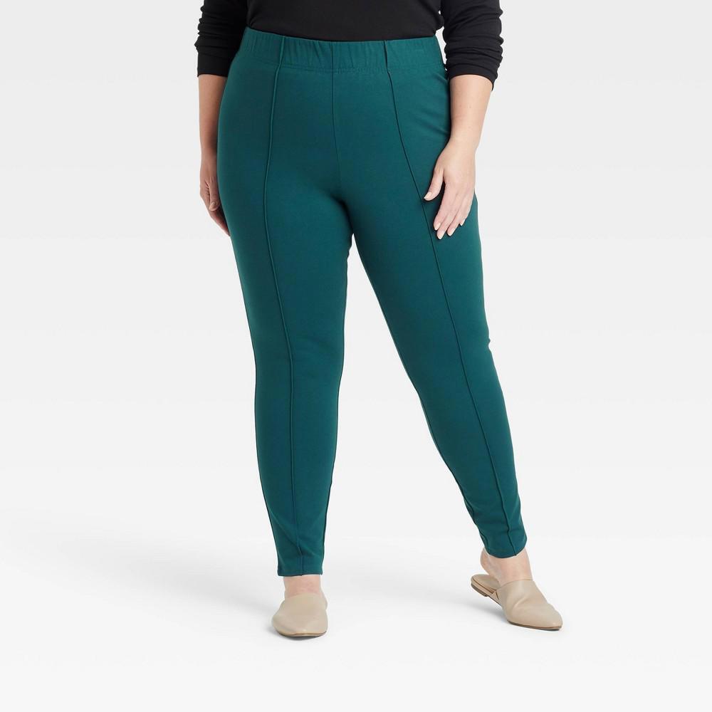 Ava & Viv Teal Ponte Pants